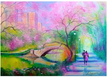 Enjoy 1000pc Jigsaw Puzzle – A Walk in a City Park