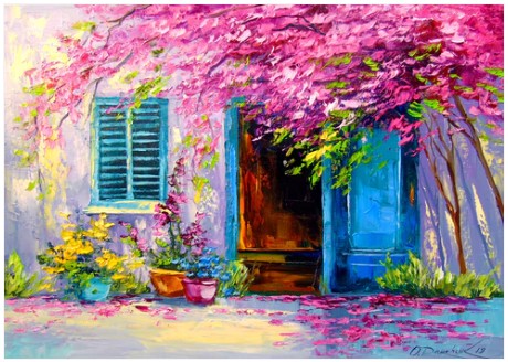 Enjoy 1000pc Jigsaw Puzzle – Blooming Courtyard