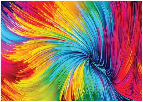 Enjoy 1000pc Jigsaw Puzzle β Colorful Paint Swirl