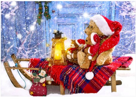 Enjoy 1000pc Jigsaw Puzzle – Teddy Bears with Santa Hats