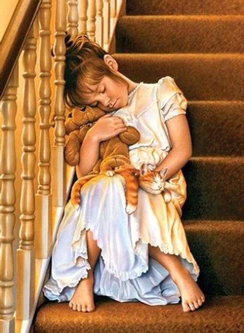 Anatolian 1000pc Jigsaw Puzzle – A Sleep on the Stairs