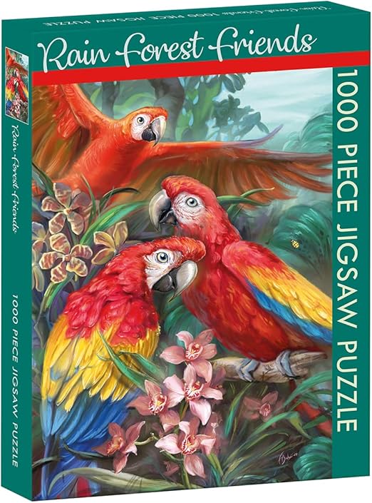 The Gifted Stationery Co. 1000pc Jigsaw Puzzle – Rain Forest Friends