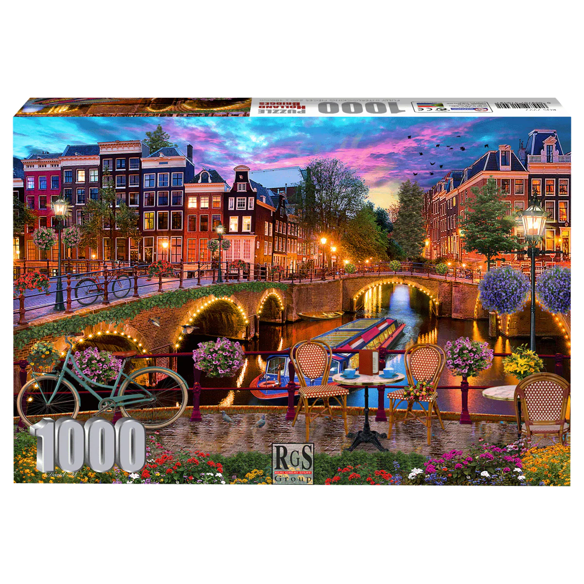 RGS 1000pc Jigsaw Puzzle – Bridges of Holland (Preloved)