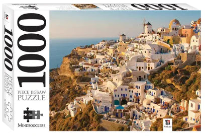Mindbogglers 1000pc Jigsaw Puzzle – Santorini, The Greek Islands