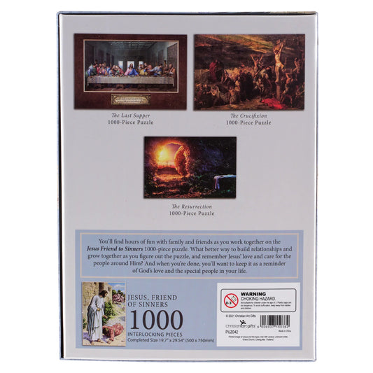 Christian Art Gifts 1000pc Jigsaw Puzzle – Jesus, Friend of Sinners