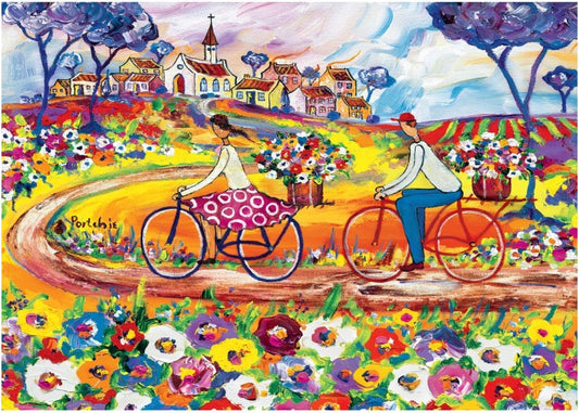 RGS Group 1000pc Jigsaw Puzzle β Portchie: Memorable Day Cycling