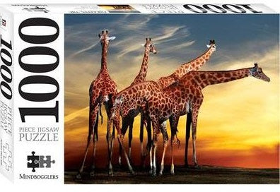 Mindbogglers 1000pc Jigsaw Puzzle – Giraffes, Open-Air Zoo France