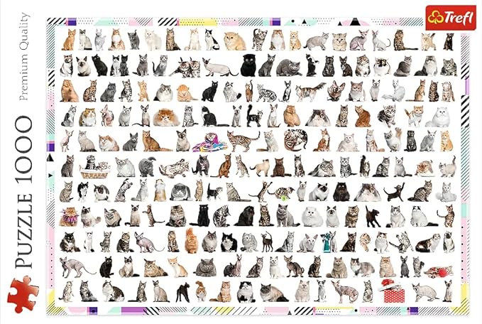Trefl 1000pc Jigsaw Puzzle – Cats Collage