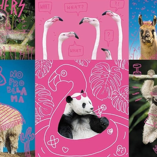 Trefl 1000pc Jigsaw Puzzle β Neon Animal Collage