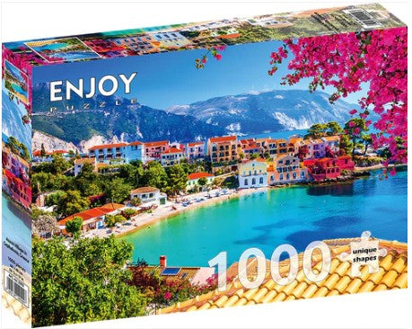 Enjoy 1000pc Jigsaw Puzzle – Assos Village in Cephalonia, Greece