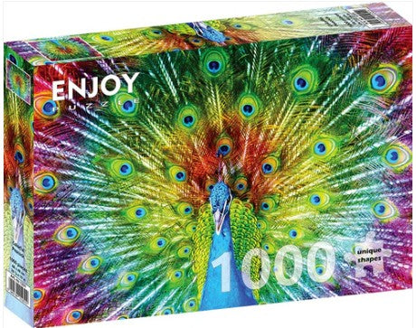 Enjoy 1000pc Jigsaw Puzzle – Colorful Peacock