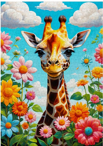 Enjoy 1000pc Jigsaw Puzzle – Cute Giraffe