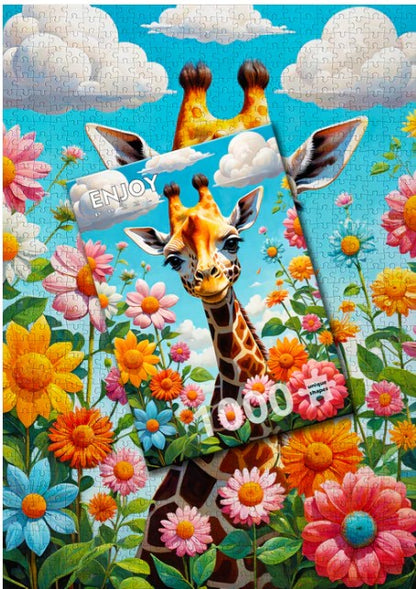 Enjoy 1000pc Jigsaw Puzzle – Cute Giraffe