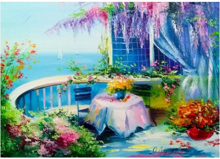 Enjoy 1000pc Jigsaw Puzzle – Flowering Balcony