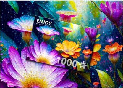 Enjoy 1000pc Jigsaw Puzzle – Flowers in the Rain