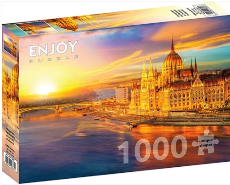 Enjoy 1000pc Jigsaw Puzzle – Hungarian Parliament at Sunset