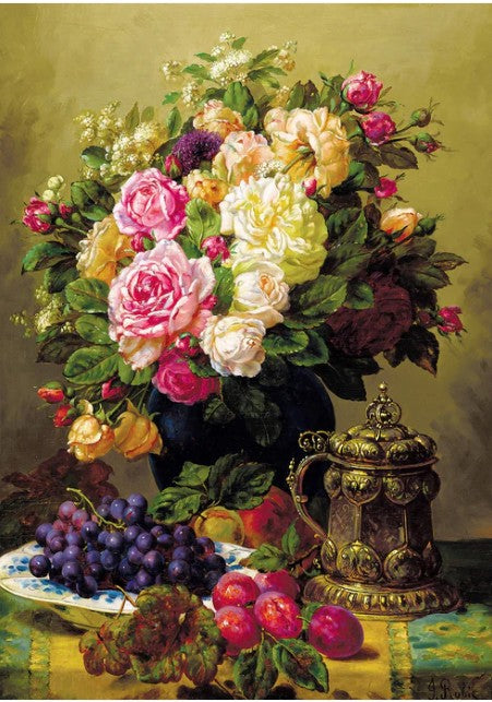 Enjoy 1000pc Jigsaw Puzzle – Jean-Baptiste Robie: Still Life with Roses