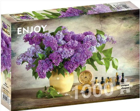 Enjoy 1000pc Jigsaw Puzzle – Lilac and Chess