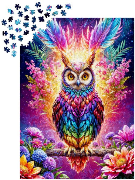 Enjoy 1000pc Jigsaw Puzzle – Neon Owl