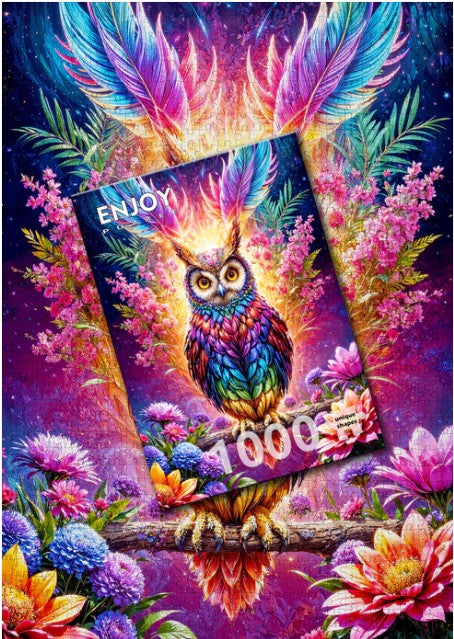 Enjoy 1000pc Jigsaw Puzzle – Neon Owl