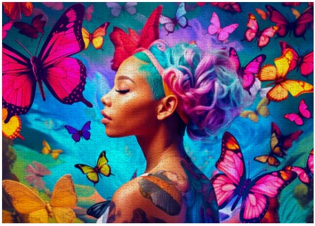 Enjoy 1000pc Jigsaw Puzzle – Queen of Butterflies