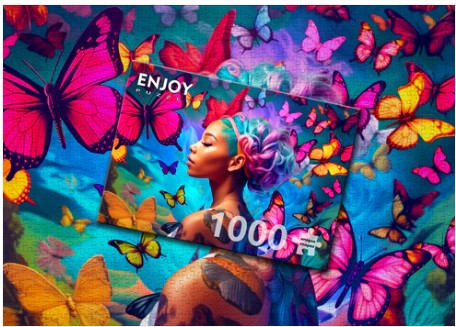 Enjoy 1000pc Jigsaw Puzzle – Queen of Butterflies