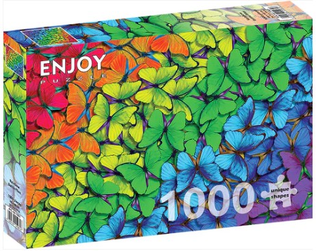 Enjoy 1000pc Jigsaw Puzzle – Rainbow Butterflies