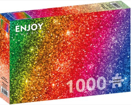 Enjoy 1000pc Jigsaw Puzzle – Rainbow Glitter Gradient