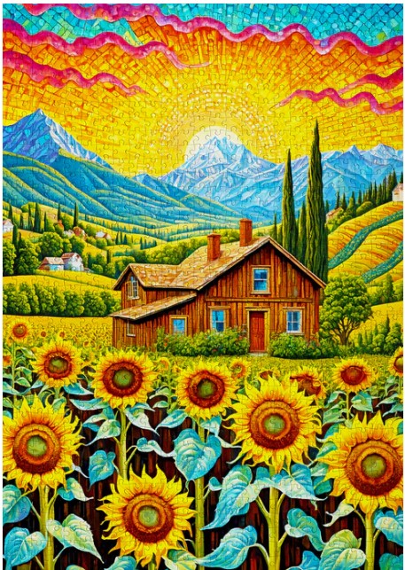 Enjoy 1000pc Jigsaw Puzzle – Sunflower House