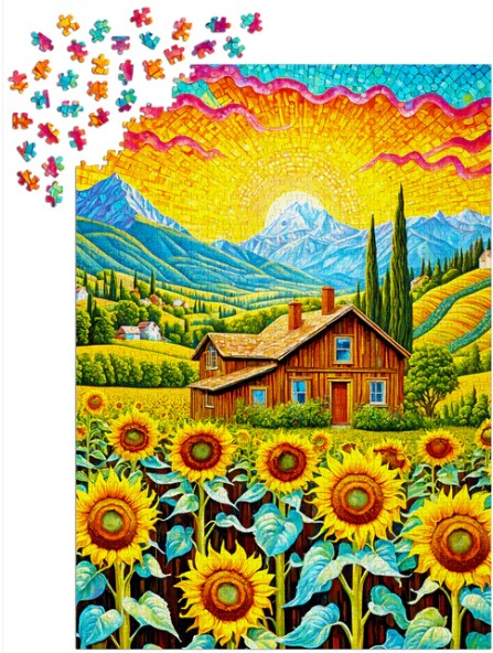 Enjoy 1000pc Jigsaw Puzzle – Sunflower House