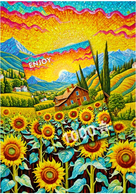 Enjoy 1000pc Jigsaw Puzzle – Sunflower House