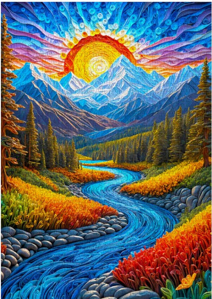 Enjoy 1000pc Jigsaw Puzzle – Sunrise Landscape