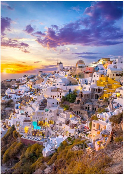 Enjoy 1000pc Jigsaw Puzzle – Sunset over Santorini