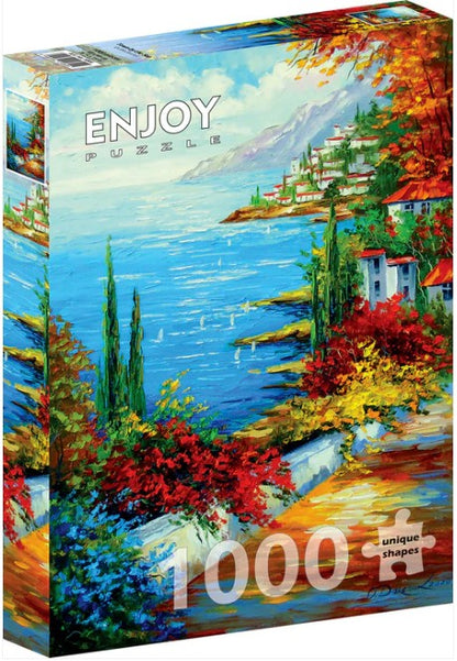 Enjoy 1000pc Jigsaw Puzzle – Town by the Sea
