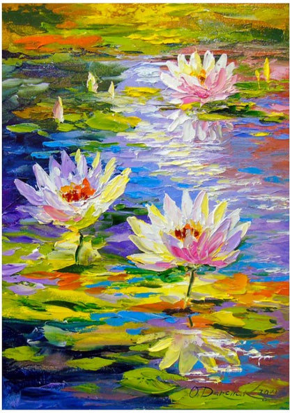 Enjoy 1000pc Jigsaw Puzzle – Water Lilies in the Pond