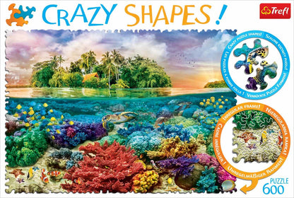 Trefl 600pc Crazy Shapes – Tropical Island