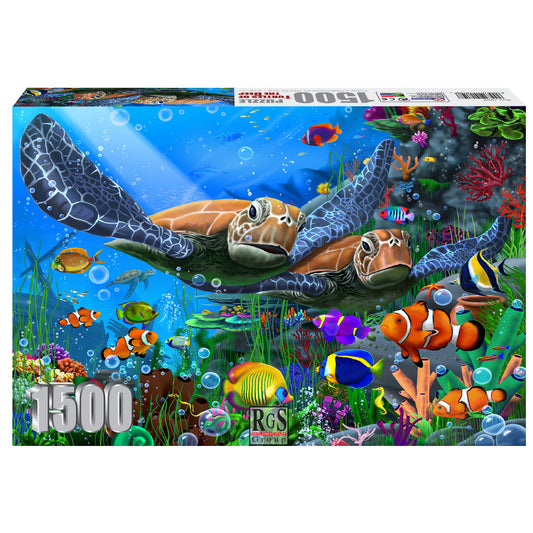 RGS Group 1500pc Jigsaw Puzzle – Turtles of the Deep