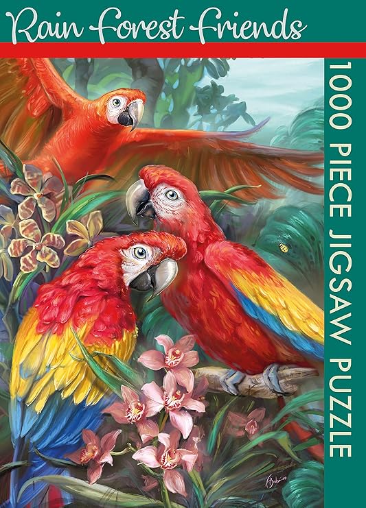 The Gifted Stationery Co. 1000pc Jigsaw Puzzle – Rain Forest Friends