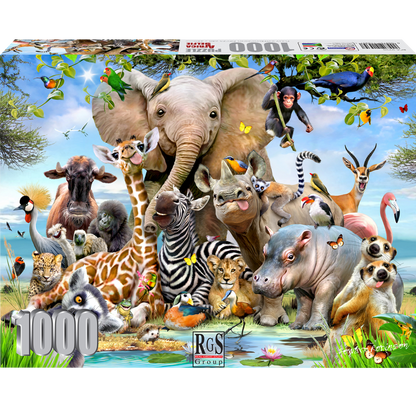 RGS Group 1000pc Jigsaw Puzzle – Africa Selfie