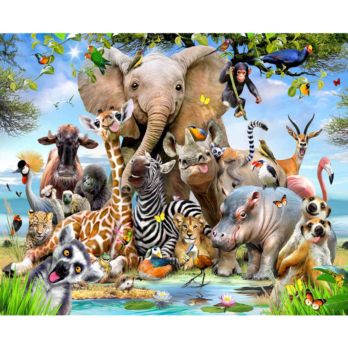 RGS Group 1000pc Jigsaw Puzzle – Africa Selfie