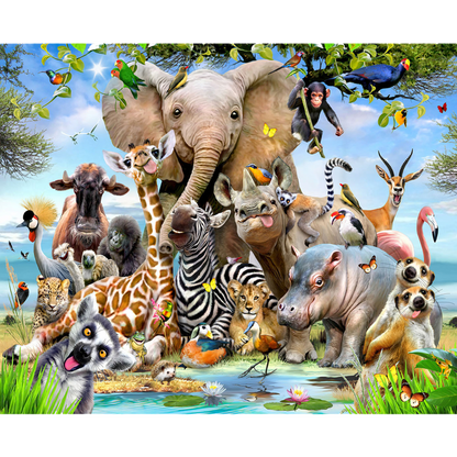 RGS Group 1000pc Jigsaw Puzzle – Africa Selfie