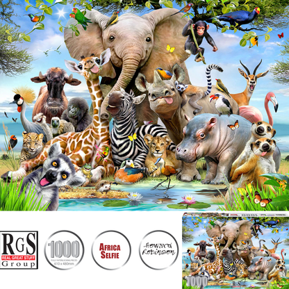RGS Group 1000pc Jigsaw Puzzle – Africa Selfie