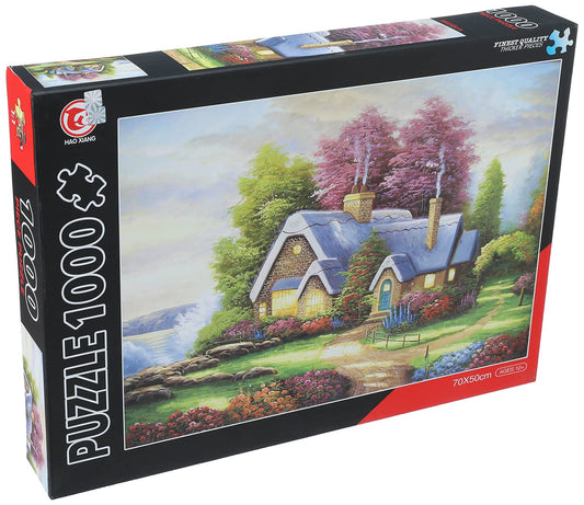 Hao Xiang 1000pc Jigsaw Puzzle – Cottage by the Cliffs