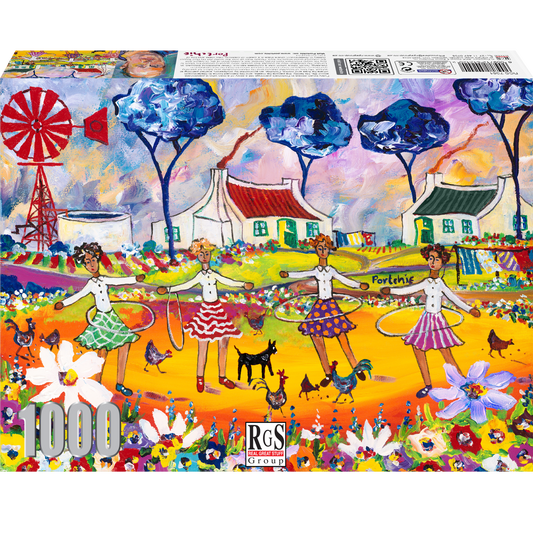 RGS Group 1000pc Jigsaw Puzzle – Hoola Hoops by Portchie