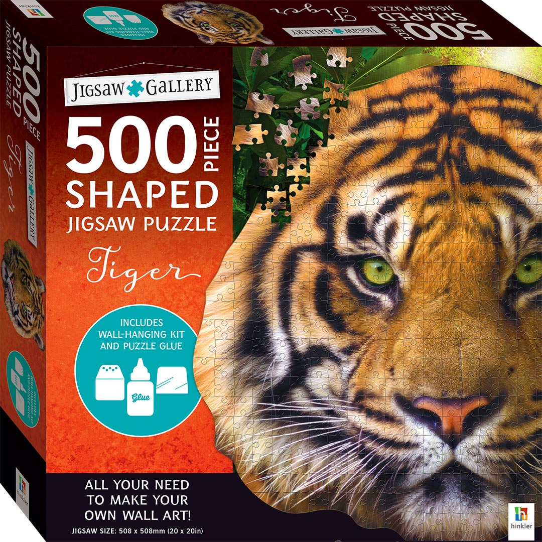 Jigsaw Gallery 500pc Shaped Jigsaw Puzzle – Tiger