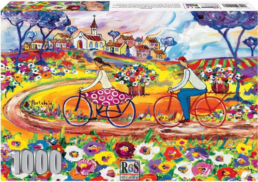 RGS Group 1000pc Jigsaw Puzzle – Portchie: Memorable Day Cycling