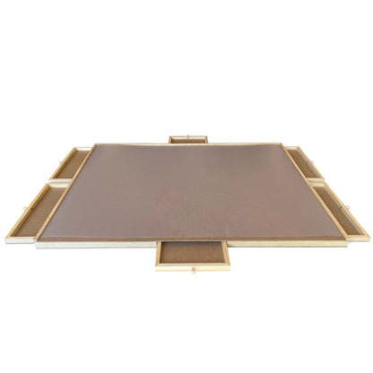 Rotating Puzzle Board with Drawers