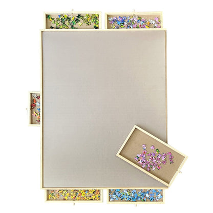 Rotating Puzzle Board with Drawers