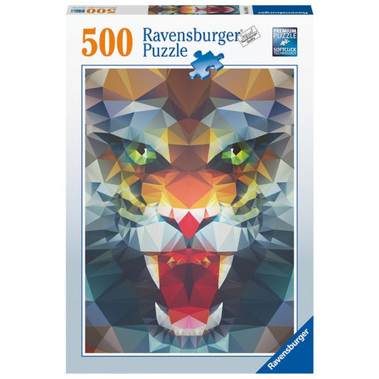 Ravensburger 500pc Puzzle – Lion Made of Polygons