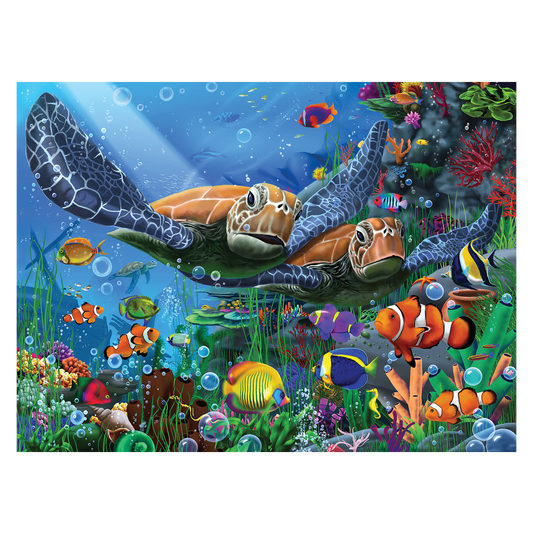RGS Group 1500pc Jigsaw Puzzle – Turtles of the Deep